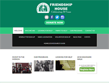 Tablet Screenshot of friendship-house.org